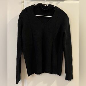 R13 Choker V Neck Cashmere Sweater